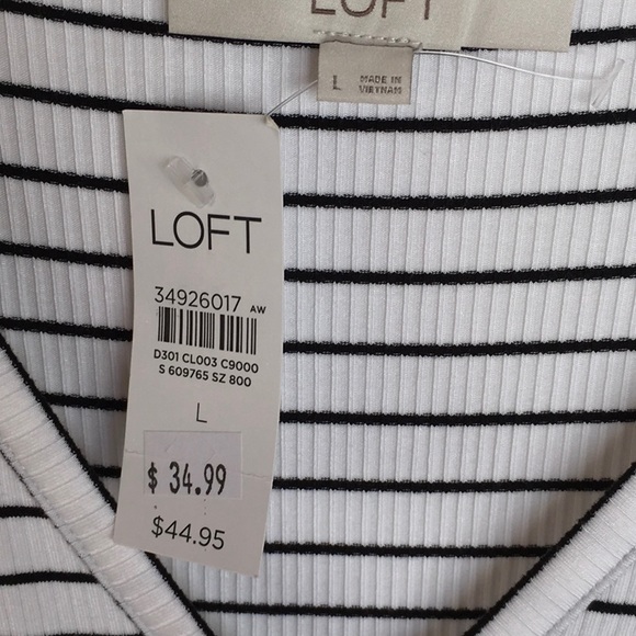 NWT LOFT Striped Top - Picture 3 of 4